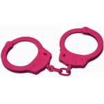 CTS-Thompson - OS Handschellen groß Kette 1003CPINK Carbonstahl Pink Rosa
